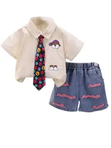 StyleCast x Revolte Boys Printed Shirt with Shorts