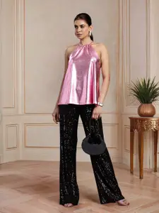 all about you Halter Neck Party Top