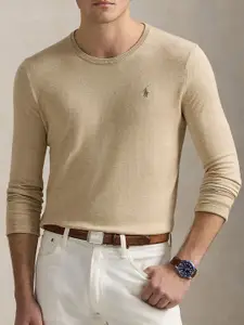Polo Ralph Lauren Men Pure Cotton Slim Fit Textured Sweater