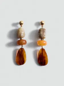 MANGO Contemporary Beaded Drop Earrings