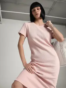 Puma Women HER Cotton T-Shirt Midi Dress