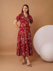Chemistry Floral Printed Crepe Maxi Dress