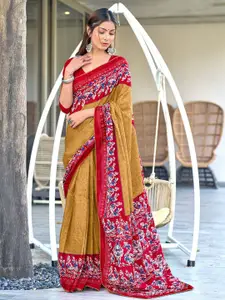 Anouk Floral Printed Pure Cotton Ready to Wear Saree