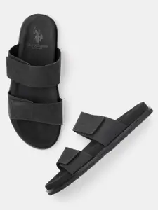 U.S. Polo Assn. Men Leather Comfort Sandals