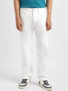 LINARIA Men Classic Straight Fit Mid-Rise Cotton Jeans