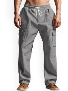 StyleCast x Revolte Men Straight Fit Easy Wash Cargo Trousers