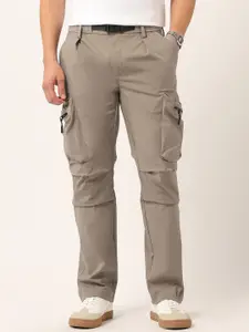 U.S. Polo Assn. Denim Co. Men Classic Straight Fit Pleated Cargos Trousers