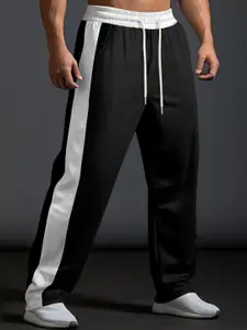 StyleCast x Revolte Men Striped Loose Fit Easy Wash Joggers Trousers