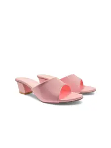 FABBMATE Women Pack Of 2 Solid Regular Block Heels Sandals