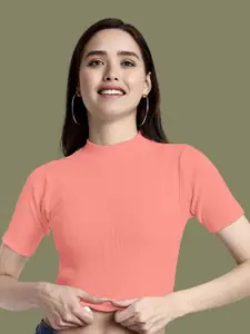 Dream Beauty Fashion Women Peach Crop Top