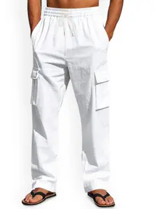 StyleCast x Revolte Men Straight Fit Mid Rise Cargos Trousers