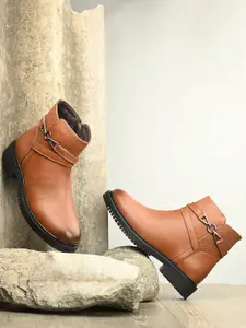 The Roadster Lifestyle Co Premium Women Round Toe Regular Boots