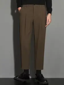 StyleCast x Revolte Men Straight Fit Easy Wash Trousers