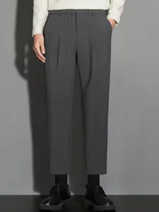 StyleCast x Revolte Men Straight Fit Easy Wash Formal Trousers