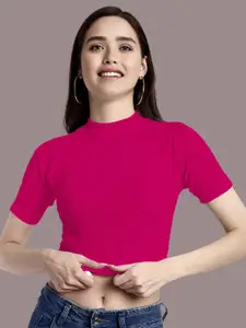 Dream Beauty Fashion Women High Neck Crop Top