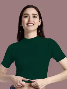 Dream Beauty Fashion Women Green  Crop Top
