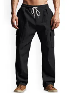 StyleCast x Revolte Men Straight Fit Easy Wash Cargo Trousers