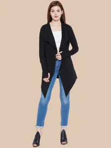Hypernation Long Sleeves Longline Open Front Pure Cotton Shrug