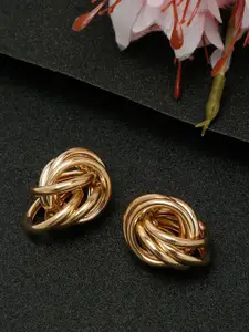 YouBella Gold-Plated Contemporary Shaped Studs