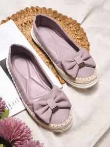 Froh Feet Women Embellished Open-Toe Bellies with Bow