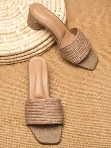 Froh Feet Women Solid Ethnic Block Sandals