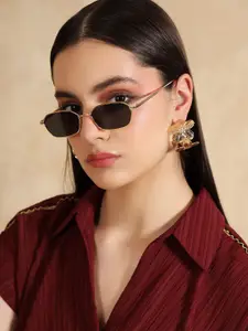 Kazo Gold-Plated Floral Blossom Loop Hoop Earrings