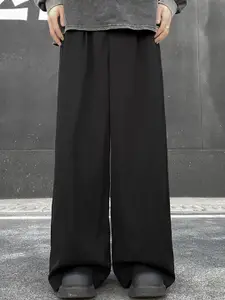 StyleCast x Revolte Men Straight Fit Pleated Trousers
