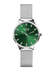 Bruno Milano Women Stainless Steel Textured Straps Analogue Watch BM1004-05