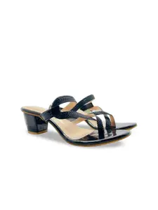 FABBMATE Women Pack Of 2 Solid Block Heels Sandals