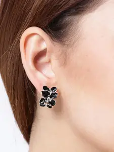 YouBella Gold-Plated Artificial Stones Studded Contemporary Studs