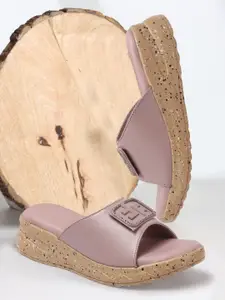 H.M. LADIES FOOTWEAR Women Solid Comfort Heels Sandals