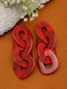 YouBella Contemporary Shaped Drop Earrings