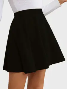 DIMPY GARMENTS Women Flared Skater Mini Skirt