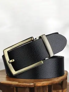 The Roadster Lifestyle Co. Men Leather Textured Formal Belt