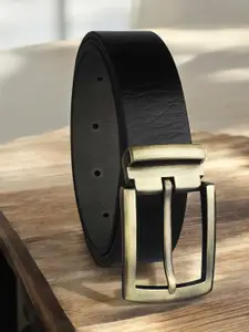 The Roadster Lifestyle Co. Men Textured Leather Formal Belt