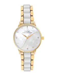 French Connection Women Dial & Stainless Steel Bracelet Straps Analogue Watch FCB10GM