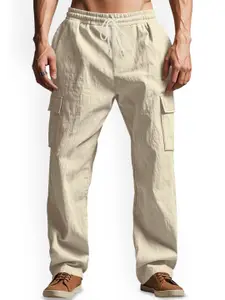 StyleCast x Revolte Men Straight Fit Easy Wash Flat-Front Cargos