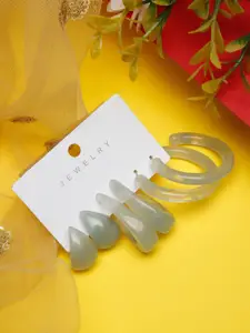 YouBella Set Of 3 Contemporary Drop Earrings