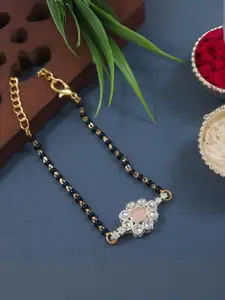 I Jewels Gold-Plated Mangalsutra Bracelet