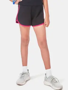 You Got Plan B Girls Cotton Mid-Rise Running Sports Shorts