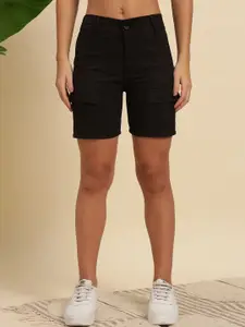 KASHIAN Women Slim Fit Mid Rise Cargo Shorts