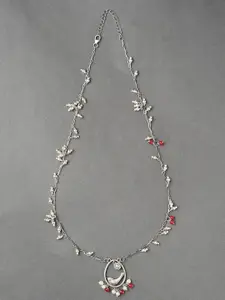 JAYPORE Silver Minimal Necklace