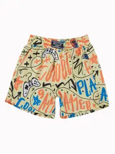 Gini and Jony Boy Printed Mid-Rise Regular Shorts