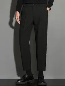 StyleCast x Revolte Men Straight Fit Easy Wash Trousers