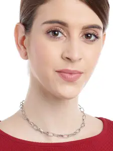 YouBella Silver-Plated Necklace