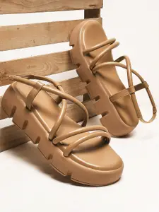 Froh Feet Women Open Toe Platform Heel Sandals