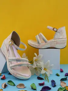 BAESD Girls Embellished Wedge Sandals