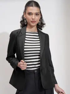 CHIC BY TOKYO TALKIES Single Breasted Notched Lapel Collor Formal Blazer