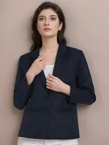 Moda Rapido Notched Lapel Collar Single-Breasted Formal Blazer