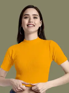 Dream Beauty Fashion Women Ribbed Fitted Crop Top